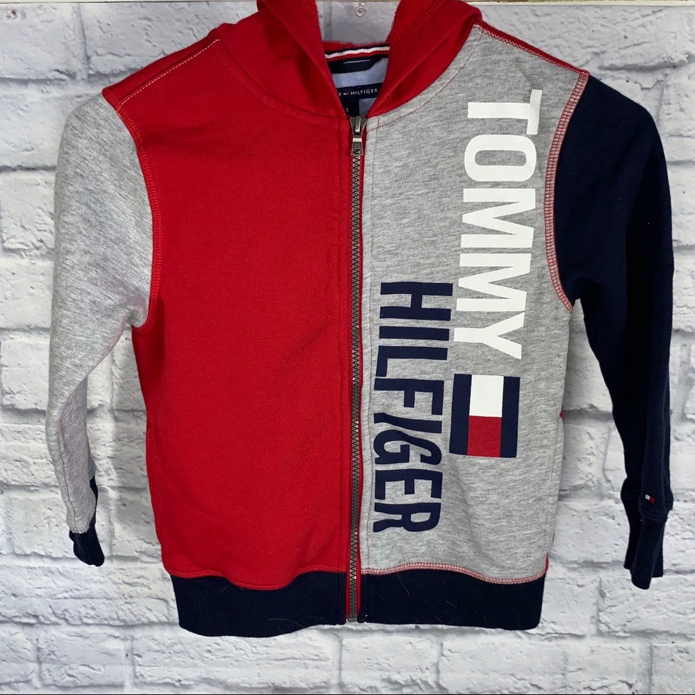 Tommy Hilfiger Full Zip Little Kids Hoodie Size 5